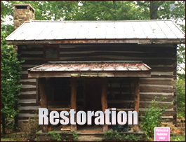 Historic Log Cabin Restoration  Irmo,  South Carolina